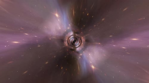 Futuristic Space Tunnel Hyperspace Warp Speed Loopable Background