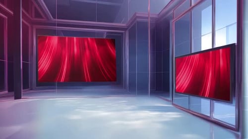 News TV Studio Set - Virtual Green Screen Background Loop: A Versatile and Engaging Backdrop