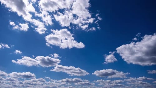 White Clouds Drifting on Blue Sky Daytime