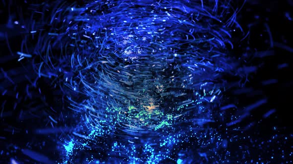 Blue Spiral Vortex, Bugs Motion Graphics ft. Whirlwind & spiral - Envato