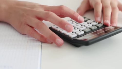 Child with Calculator