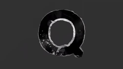 Fluid Ink Splatter Letter Reveal Animation