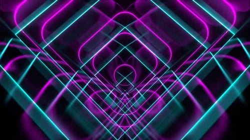 Cyan And Pink Hypnotic Abstract Moving Background Vj Loop In Hd
