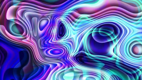 Abstract Fluid Contours Dynamic Colorful Background Animation