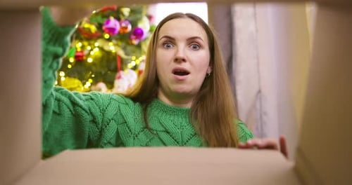 Woman Receives a Surprise Gift at Christmas