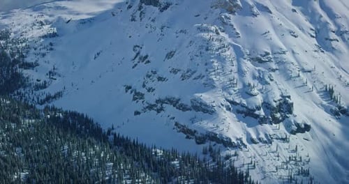 snowy mountain range