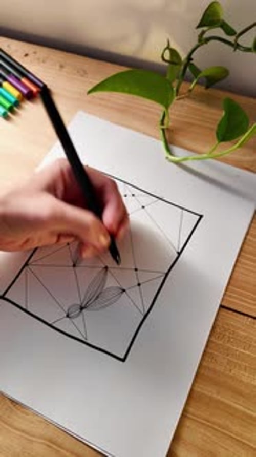 Art-thérapie, dessin de la main de l'artiste sur papier toilé. Activités liées à la santé mentale et au mode de vie, Artwork exe