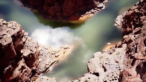 Aerial View of the Grand Canyon Upriver Colorado River