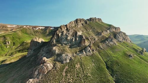 Stunning Drone View of Majestic Rocky Mountain Landscape