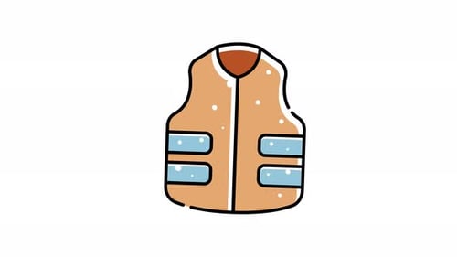 icon animation of Life vest.