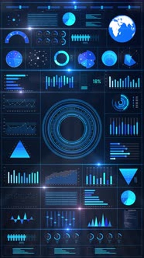 Stock Market Share Price Chart Background Creative Visual of Business Big Data Finance Analysis on