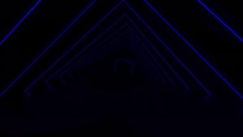 Dark Tunnel With Glowing Light