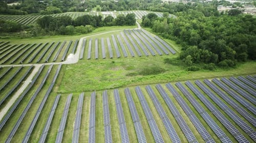 Große Solaranlage im Mittleren Westen