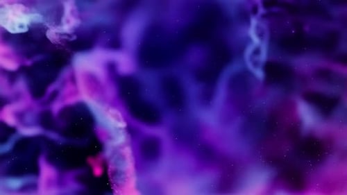 Abstract Purple Nebula and Cosmic Space Background