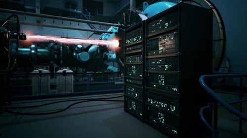 Conceptual High Tech Power Plant Thermonuclear or Nuclear Reactor
