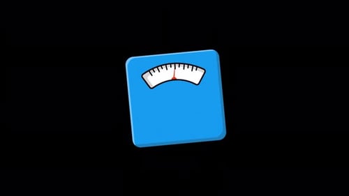 Weight Machine Animation Video - Transparent
