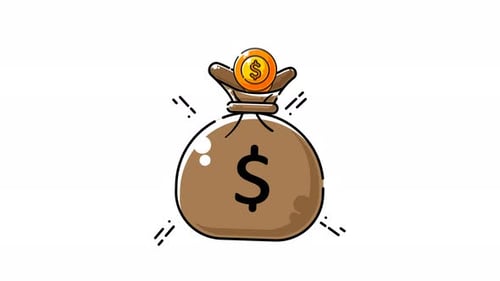 Money Bag With Gold Coins