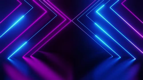 triangle neon stripe background.