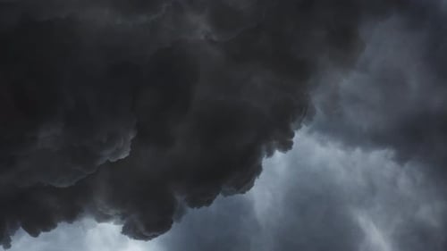 Dark Storm Clouds Moving Across the Sky