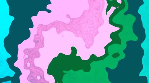 Abstract wavy liquid digital splash color motion background. Shiny animated digital liquid. Vd 311