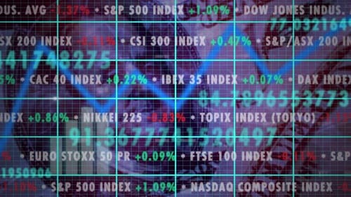 Stock Market Infographic Loop 4K