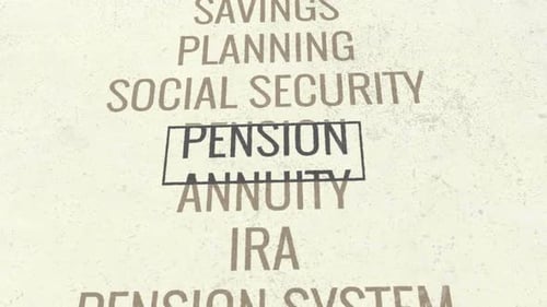 Pension 3D Scrolling Title Animation