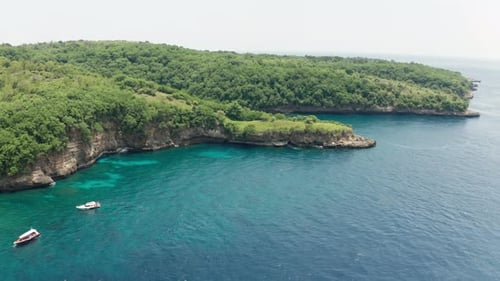 Aerial view of Nusa Penida, Bali, Indonesia