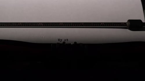 Typing 'My Story' on an Old Typewriter