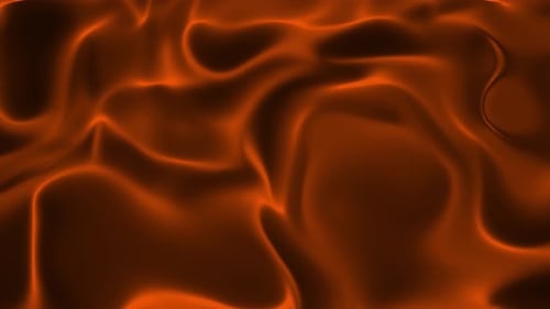 Abstract Fluid Background with Glowing Orange Waves