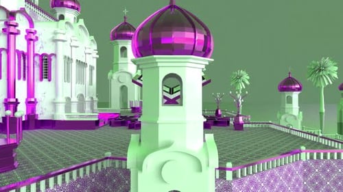 3D Al Quran With Mosque V2