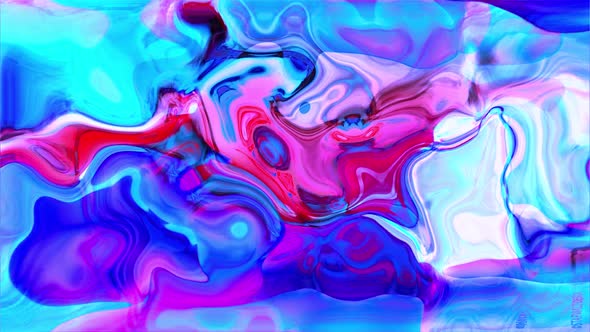 Abstract Fluid Color Swirl Psychedelic Background Animation ...
