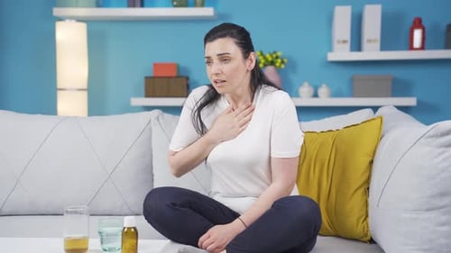 Lung patient is experiencing shortness of breath.
