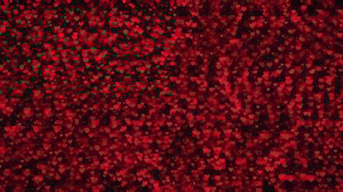 Animated Red Hearts Floating Upwards Background Loop