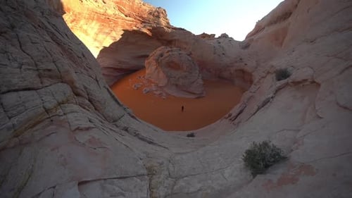 Cosmic Ashtray, Volcano Trail, Utah, USA. Wide View of Stunning Rock Formations Filled WIth Immacula