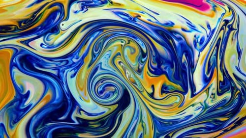 Abstract Swirling Colors Paint Background
