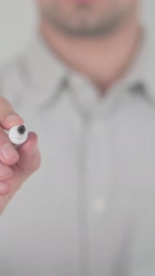 Logik, Schreiben auf dem Bildschirm mit der Hand, Vertikales Video