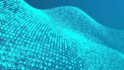 Abstract Digital Wave Background Animation