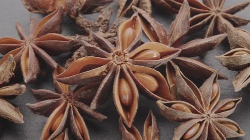 Close Up of Star Anis Spice Arrangement