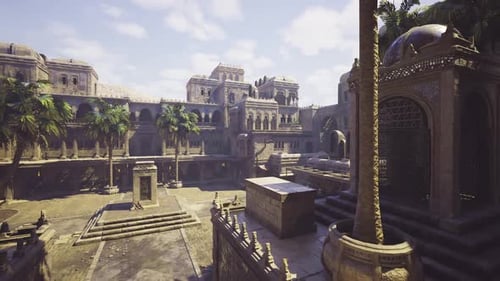 Restoration Concept View of Sundrenched Ancient Metropolis