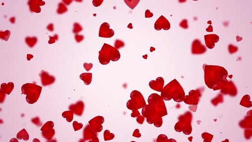 Red Heart Background Loop V4