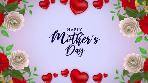 Happy Mother's Day Animated Motion Graphics V5