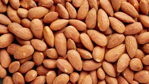 Close Up of Raw Almonds