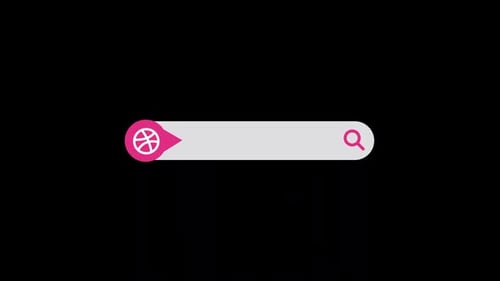 Animated Search Bar with Basketball Icon Reveal