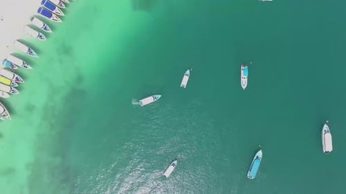 Boats close to Phi Phi island. Thailand