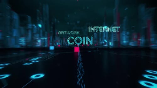 Futuristic Digital Technology and Cryptocurrency World Opener