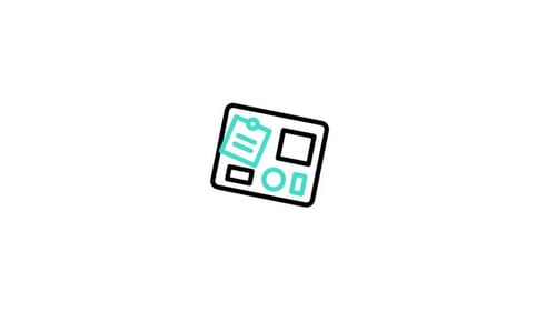 Animated Dashboard Layout Flat Design Icon