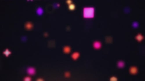 Abstrakte Bokeh-Lichter, bunter Partyfest-Hintergrund, verträumt