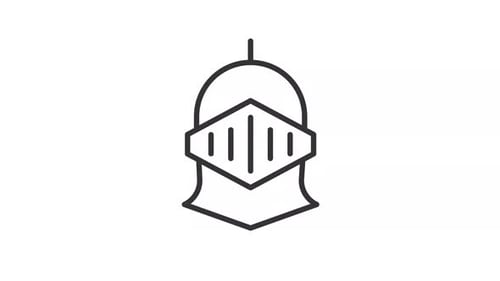 Knight helmet animated icon