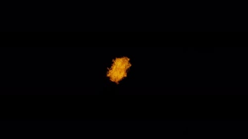 Burn Collection: A solo fire burst from a window on a black background shot at 60fps