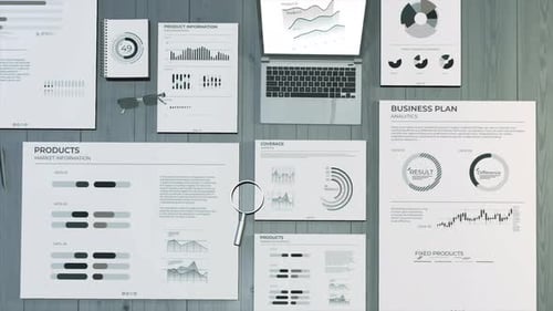 Animation of a Workspace with Business Data Graphs